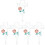 5Pcs Design Cemetery Stake Decorativo Para Exterior 5