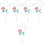 5Pcs Design Cemetery Stake Decorativo Para Exterior 4