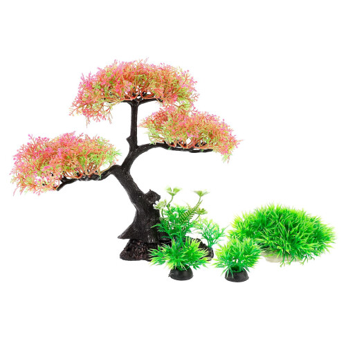 8 Peças Planta Aquática Resina Para E 1