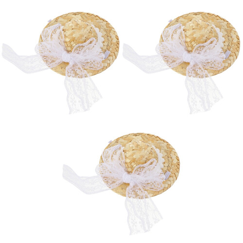 3Pcs Chapéu De Para , Proteção Solar, Adereço Para 2