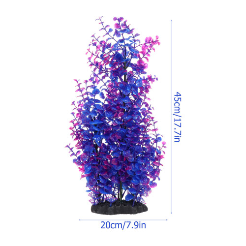 1 Planta Aquática Artificial Plástico Para 1