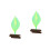 2 Pcs De Planta Simulada Para 5