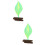 2 Pcs De Planta Simulada Para 8
