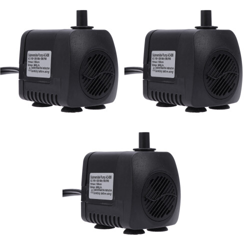 3Pcs 10W Mini Submersível Com Para Fontes Lagos Aquários 2