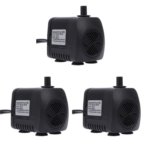 3Pcs 10W Mini Submersível Com Para Fontes Lagos Aquários 1