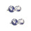 2 Pares De Abotoaduras Redondas Para Homem Punho Globo 8