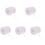 5Rolls White Beaded Chain Roll Decorative String for Home and Party 4