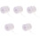 5Rolls White Beaded Chain Roll Decorative String for Home and Party 5