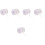 5Rolls White Beaded Chain Roll Decorative String for Home and Party 6