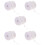 5Rolls White Beaded Chain Roll Decorative String for Home and Party 10