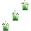 3Pcs Planta Artificial Para Decoração 6