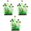 3Pcs Planta Artificial Para Decoração 4