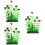 3Pcs Planta Artificial Para Decoração 8