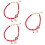 3 Peças Pulseira Natalina À Mão Bangle 8