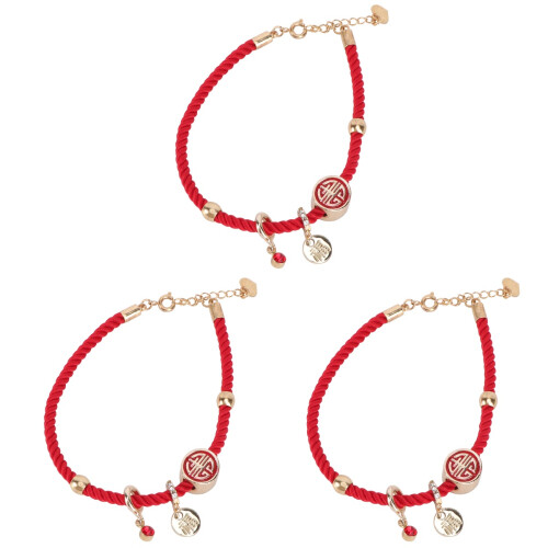 3 Peças Pulseira Natalina À Mão Bangle 2