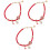 3 Peças Pulseira Natalina À Mão Bangle 4