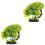 2 Pcs Árvore Decorativa Artificial Imitação Para 3