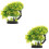 2 Pcs Árvore Decorativa Artificial Imitação Para 6