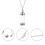 2 Pcs Colar Urna Para Pets Pingente Para Cinzas De Casa 10