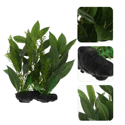 1 Planta Aquática Artificial De Plástico Para 2