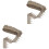 2Pcs Guarnição De Cortina Com Design De Coroa 5