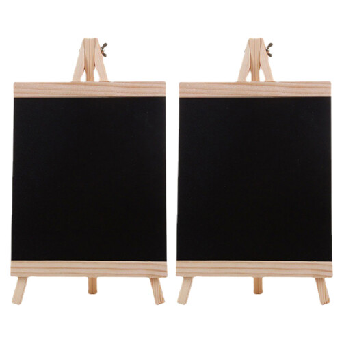 8 Unidades Quadro-Negro De Madeira Para Avisos