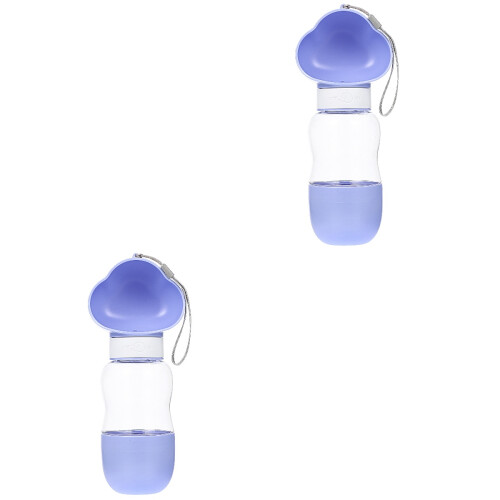 2Pcs Garrafa De Para Cachorro Com Para Comida 2