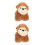2 Unidades Pulseira De Macaco De Pelúcia Com 5
