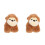 2 Unidades Pulseira De Macaco De Pelúcia Com 7