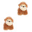 2 Unidades Pulseira De Macaco De Pelúcia Com 8