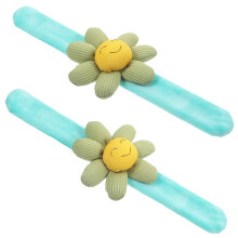 2 Unidades Pulseira De Flores Com Encaixe Para Crianças
