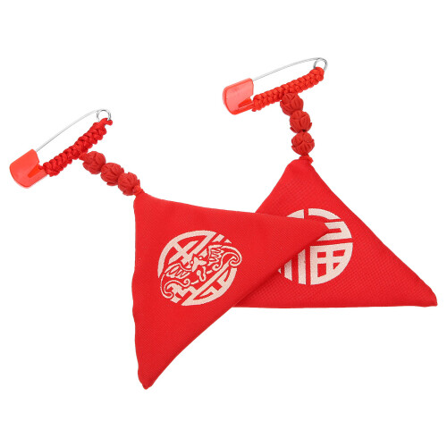 2 Unidades De Amuletos Chineses Omamori De , Pingentes Para Bebê 2