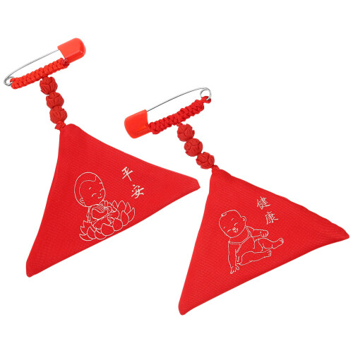 2 Unidades De Amuletos Chineses Omamori De , Pingentes Para Bebê 1