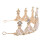 3Pcs Tiara De Cristal Artificial Para Com 1