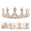 3Pcs Tiara De Cristal Artificial Para Com 11