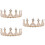 3Pcs Tiara De Cristal Artificial Para Com 8