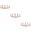 3Pcs Tiara De Cristal Artificial Para Com 10