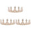 3Pcs Tiara De Cristal Artificial Para Com 3