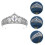 3 Unidades Tiara Decorativa Para Coroa De Noiva Com 10