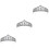 3 Unidades Tiara Decorativa Para Coroa De Noiva Com 5