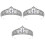 3 Unidades Tiara Decorativa Para Coroa De Noiva Com 3