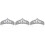 3 Unidades Tiara Decorativa Para Coroa De Noiva Com 4