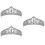 3 Unidades Tiara Decorativa Para Coroa De Noiva Com 7