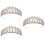 3 Unidades Faixa De Tiara Para Noiva Com Cristal E 7