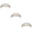 3 Unidades Faixa De Tiara Para Noiva Com Cristal E 9