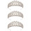 3 Unidades Faixa De Tiara Para Noiva Com Cristal E 8