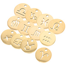 36 Pcs Colar Redondo Pingente Com Para 12Mm
