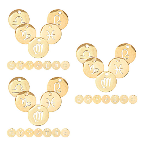 36 Pcs Colar Redondo Pingente Com Para 12Mm 2