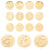 36 Pcs Colar Redondo Pingente Com Para 12Mm 10