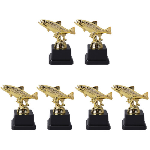 6 Unidades Troféu Plástico Para Festa Recompensa 2